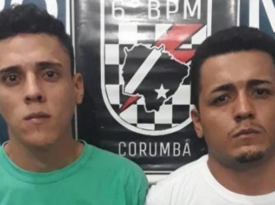 Dupla estava foragida desde fevereiro deste ano. (Foto: Dirio Corumbaense)