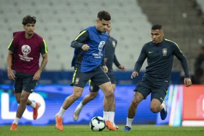 Treino oficial da Seleo Brasileira na Arena Corinthians Crditos: Lucas Figueiredo/CBF