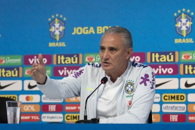 Tcnico Tite mantem segredo sobre a escalao - Lucas Figueiredo/CBF