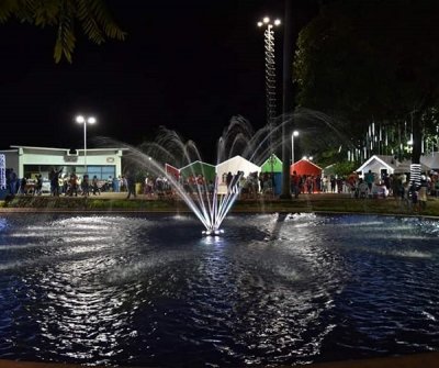 Ontem durante evento em Aquidauana a chuva deu uma trgua