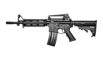 Modelo de fuzil de uso restrito encontrado em imvel de trutis, fuzil Taurus, T4, calibre 5.56 | Foto: Reproduo | Taurus