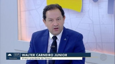 O diretor-presidente da Sanesul, Walter Carneiro Junior (Foto: Reproduo)
