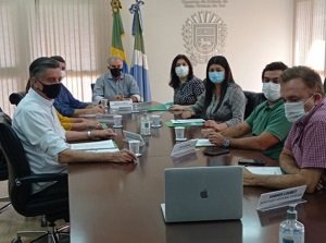 Bancada federal durante reunio com o governador (Foto: Divulgao)