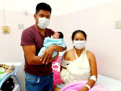 Foto familia: Assessoria do Hospital Regional Estcio Muniz