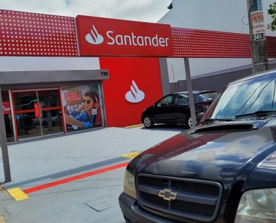 Agncia do Santander em Aquidauana - Foto Portal de Aquidauana