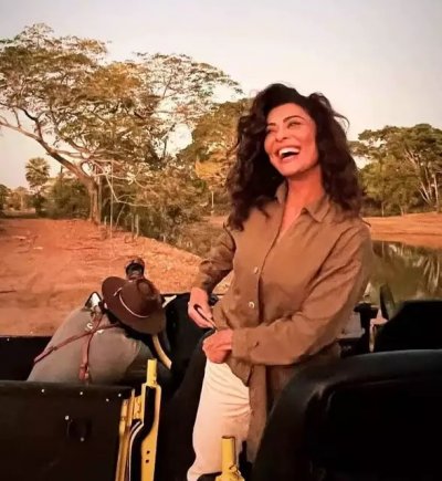 Juliana Paes viu onas durante passeio na Caiman