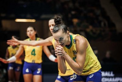 Gabi  a capit da seleo feminina (Crditos: Divulgao/FIVB )