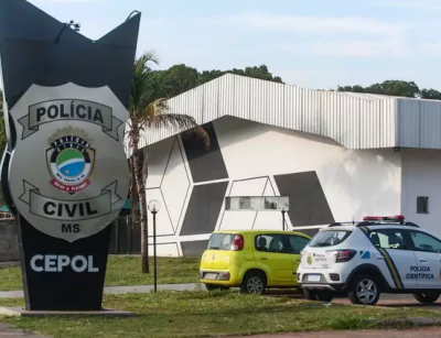 Depac Cepol, onde o caso foi registrado, em Campo Grande. (Foto: Marcos Maluf)