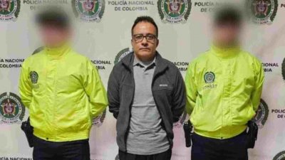 A Polcia Nacional da Colmbia confirmou a priso, em Medelln, de Hugo Orlando Snchez Jimnez (Divulgao, Polcia Nacional)
