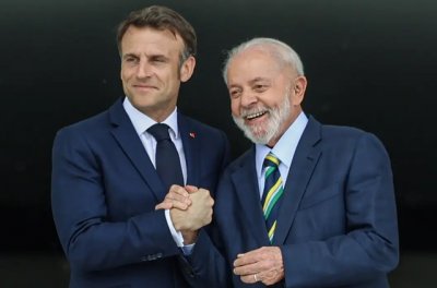 Macron e Lula Presidente da Frana
