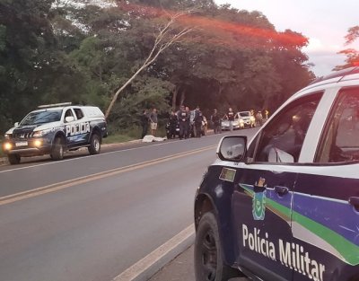 Local onde ocorreu o baleamento e morte - Foto Portal de Aquidauana