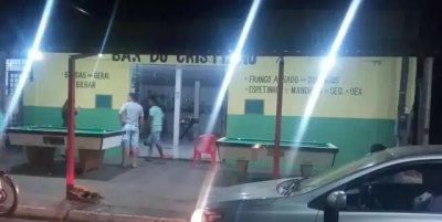 Bar onde aconteceu o crime, em Santa Rita do Pardo. (Foto: Cenrio MS)