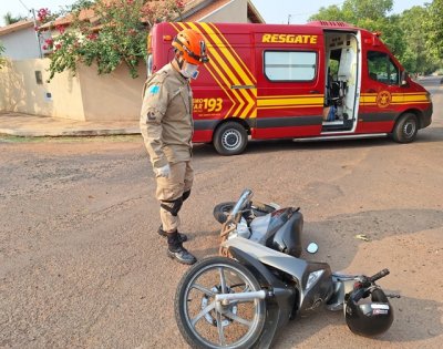 Acidente com moto ocorreu na Vila Paraso