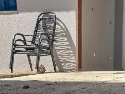 Varanda onde ocorreu o crime