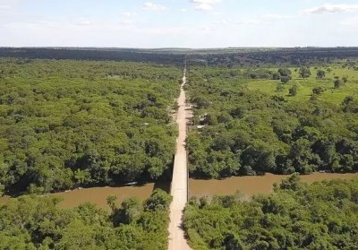 Vista area da regio onde o afogamento aconteceu o fato