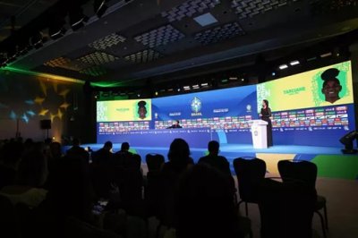 Sala de coletiva da Confederao Brasileira de Futebol (Foto:Livia Villas-Boas/CBF)