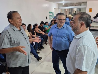 Mauro, Eullio e Everton Romero no Hospital Ruralista de Aquidauana