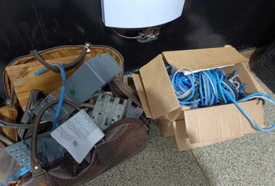 Trs pessoas foram presas por furto de fios - Crdito: Osvaldo Duarte/Dourados News