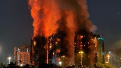 Incndio de grandes propores deixou 151 mortos. (Foto: Yan Zhao, AFP)