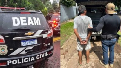 Foragido por viol�ncia dom�stica � preso ap�s quase dois anos em Aquidauana / Divulga��o/DEAM