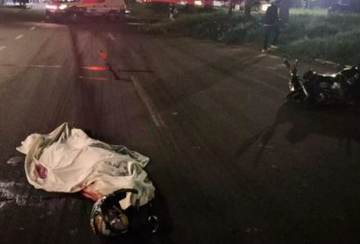 Foto: Motociclista morreu no local - Cr�dito: Campo Grande News