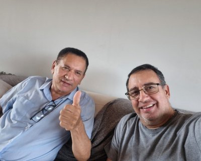 Entrevista concedida ao radialista Wilson de Carvalho (Foto arquivo pessoal)