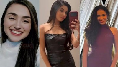 Maria Clara de Almeida, Maria Eduarda da Silva Vanderlei e Larissa Viana de Ang�lica (Foto: Reprodu��o)